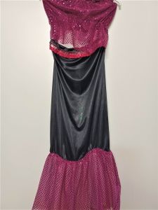 Kids Costumes to Hire - Top & Skirt - Black & Pink Sequin - GIRL